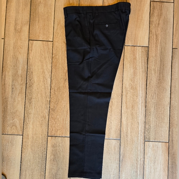 Kenneth Cole Black Dress Pants Flat Front Slim Fit - Picture 1 of 3
